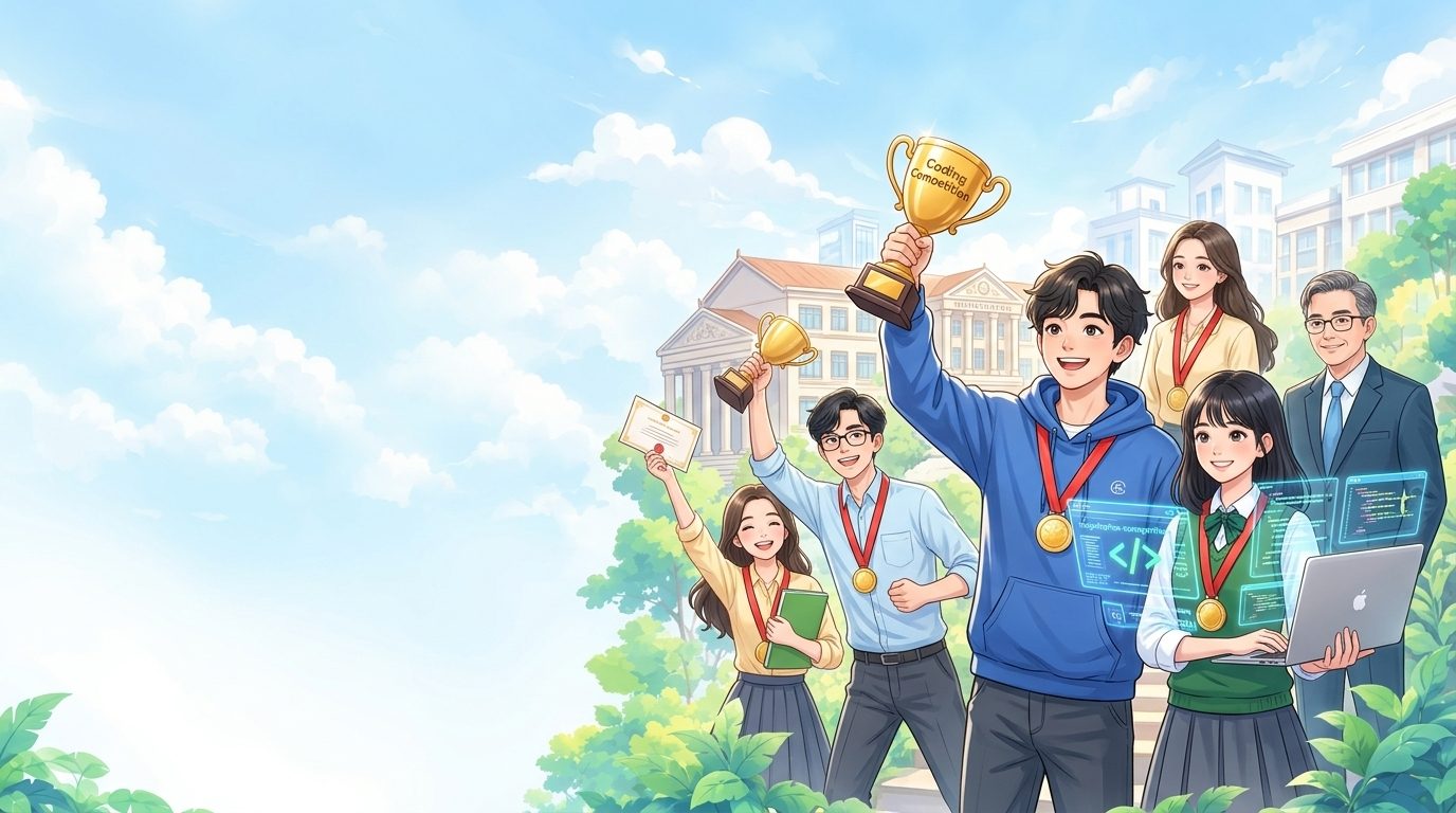 Chinh phục HSG & Olympic Tin học. Học theo chuyên đề trọng tâm, luyện đề phân cấp và từng bước tiến tới đội tuyển.