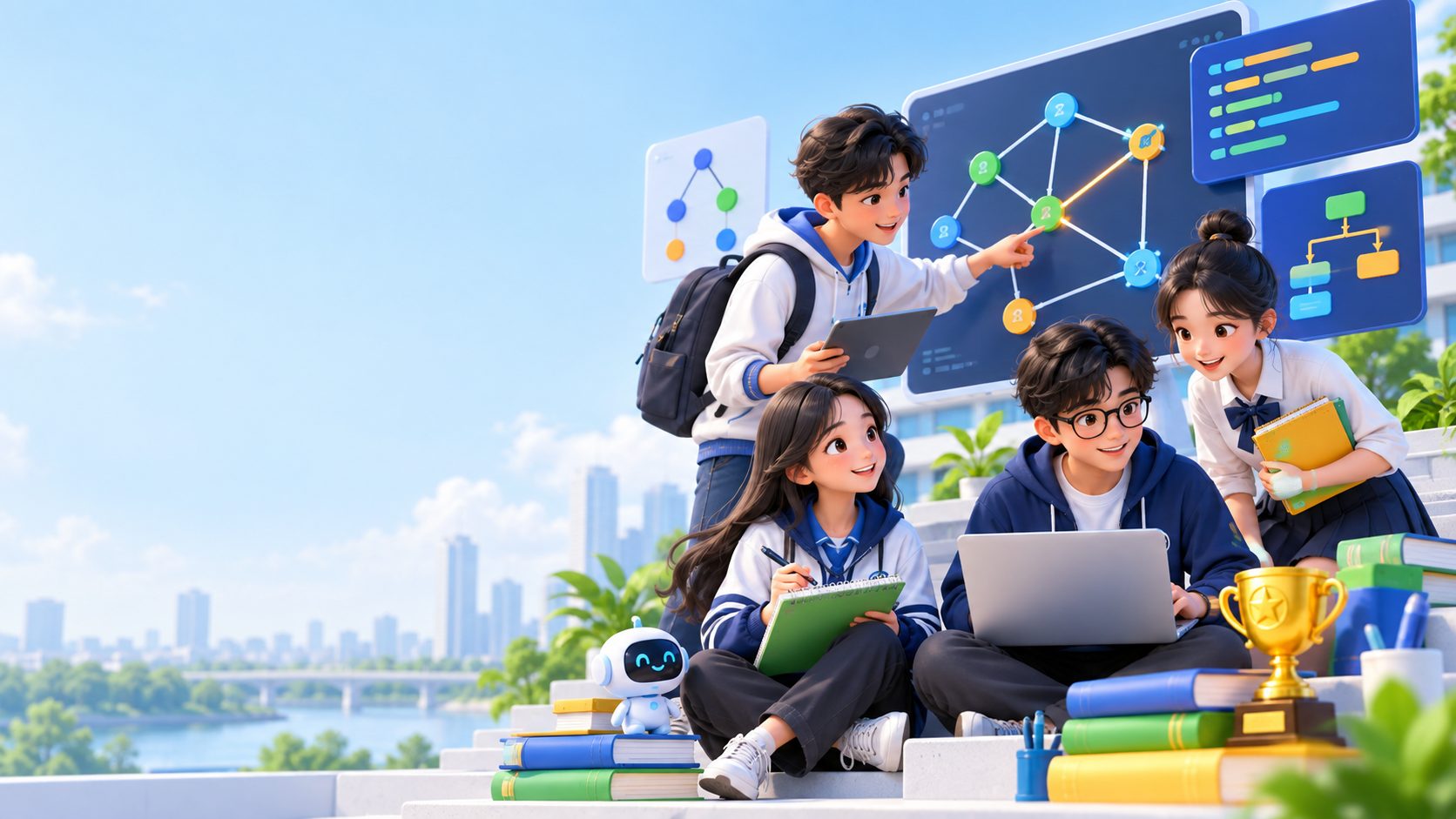 Minh họa lớp học Tin học 360